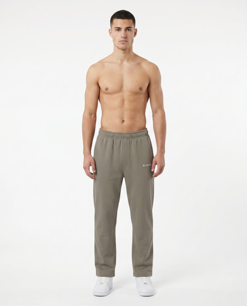 Elevin Jogginghose Olive - Frontansicht Clean