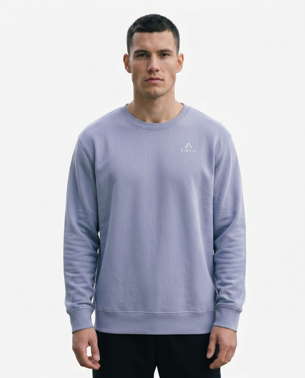 Elevin Organic Sweatshirt Flieder - Frontansicht Clean