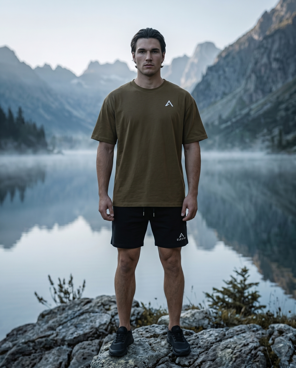 Elevin Shorts Schwarz - Lifestyle Frontansicht