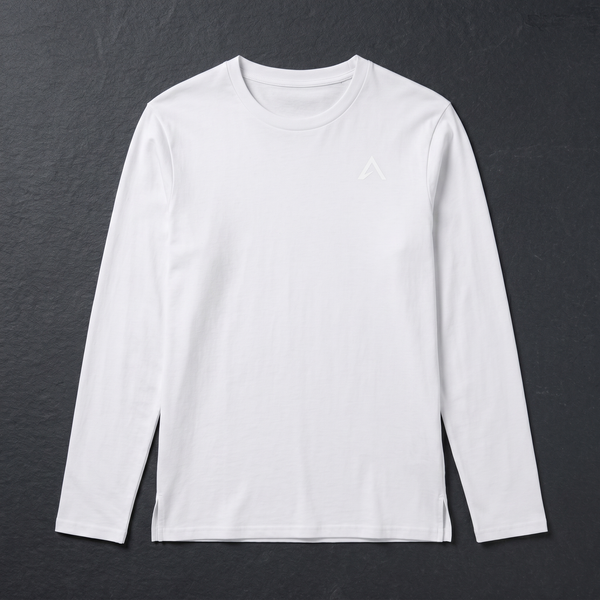 Elevin Longsleeve Weiß - Nahaufnahme