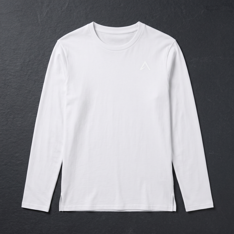 Elevin Longsleeve Weiß - Nahaufnahme