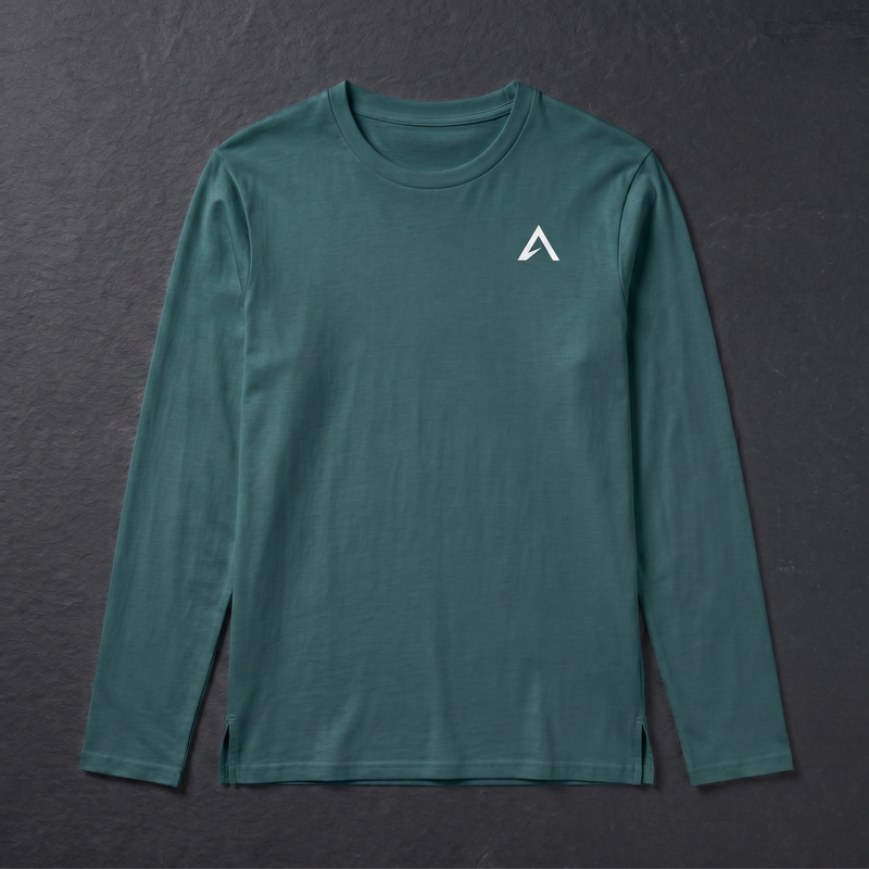Elevin Longsleeve Grün - Nahaufnahme