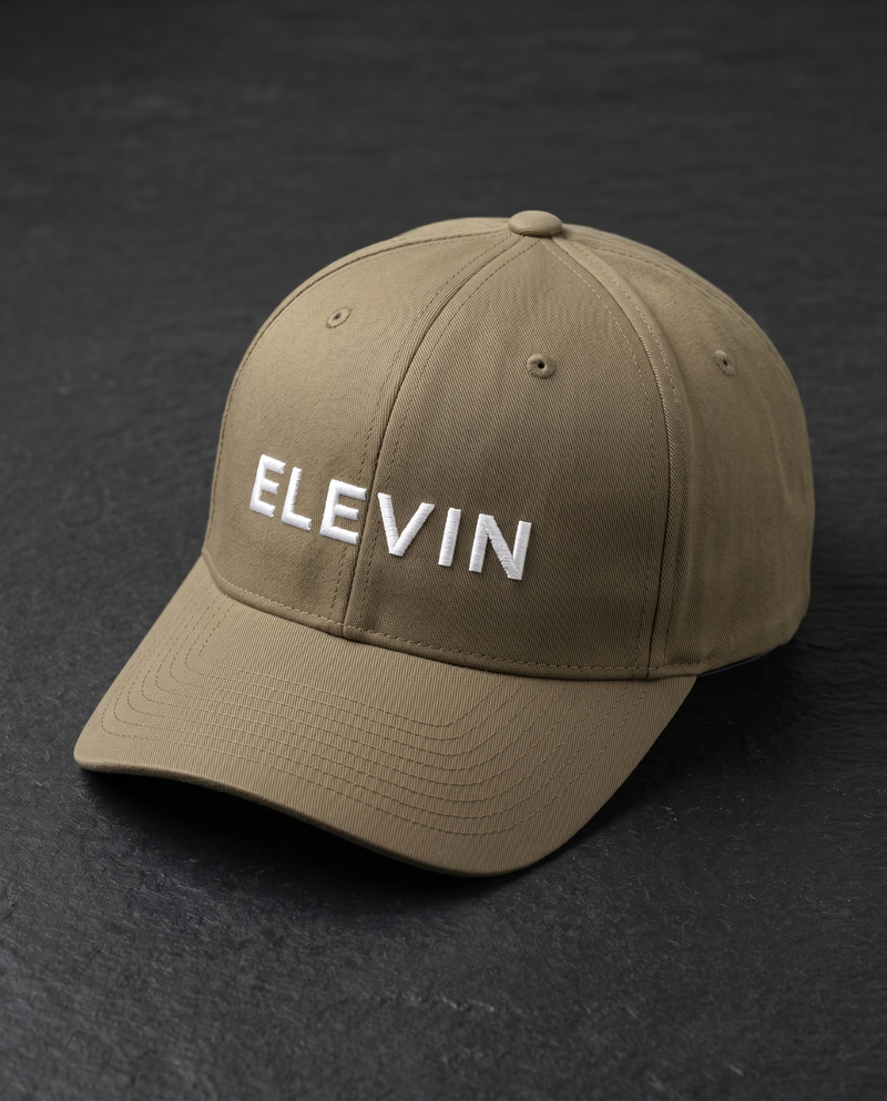 Elevin Baseball Cap Khaki - Nahaufnahme