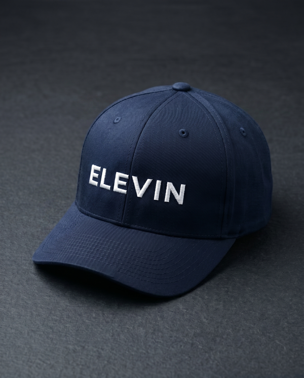 Elevin Baseball Cap Navy Blue - Nahaufnahme