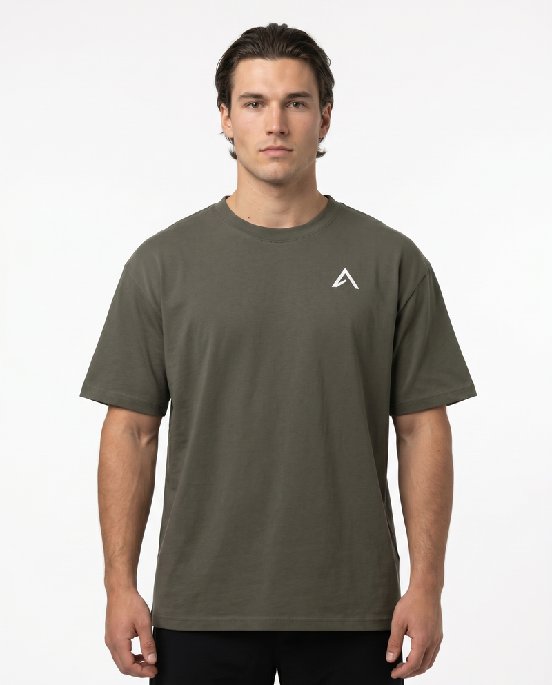 Elevin Heavy T-Shirt Khaki - Frontanicht Clean