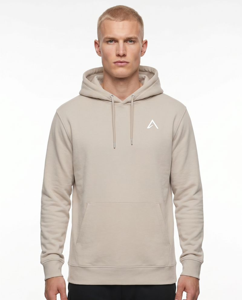 Elevin Organic Hoodie Dust -Frontansicht Clean