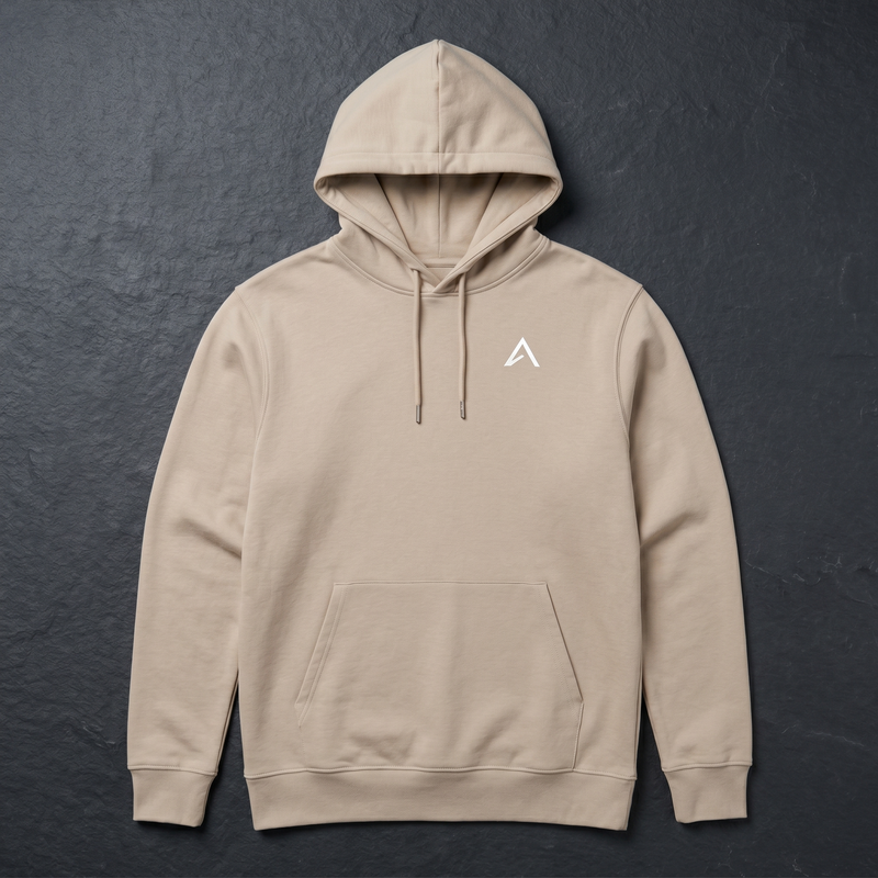 Elevin Organic Hoodie Dust - Nahaufnahme