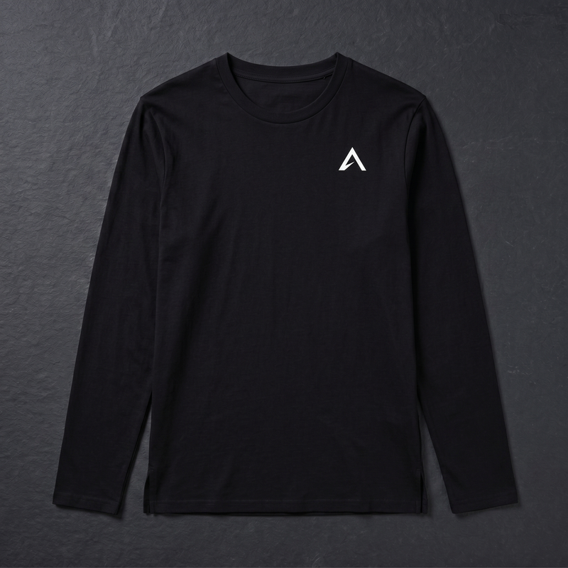 Elevin Longsleeve Schwarz -  Nahaufnahme