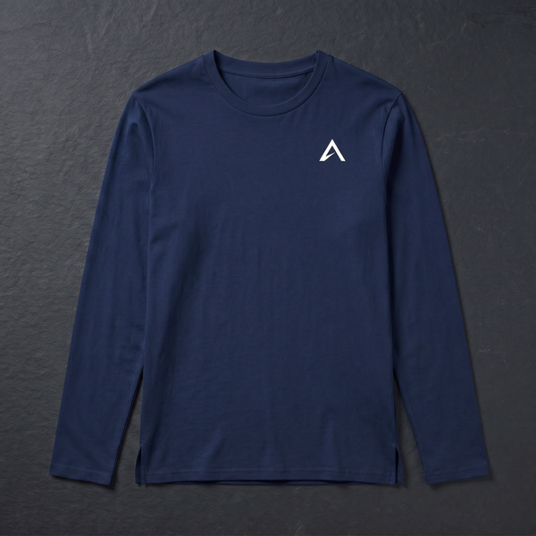Elevin Longsleeve Navy Blue -  Nahaufnahme