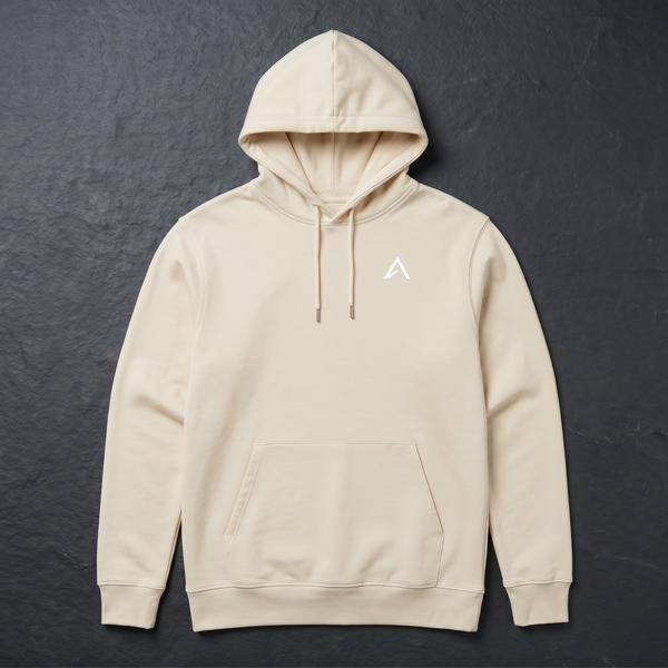 Elevin Organic Hoodie Beige - Nahaufnahme
