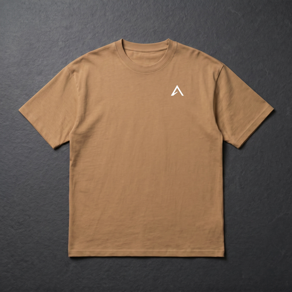Elevin Heavy T-Shirt Latte - Nahaufnahme