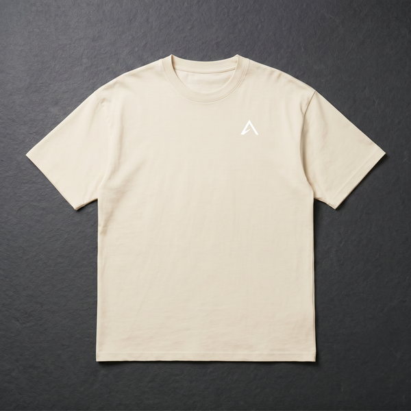 Elevin Heavy T-Shirt Beige - Nahaufnahme