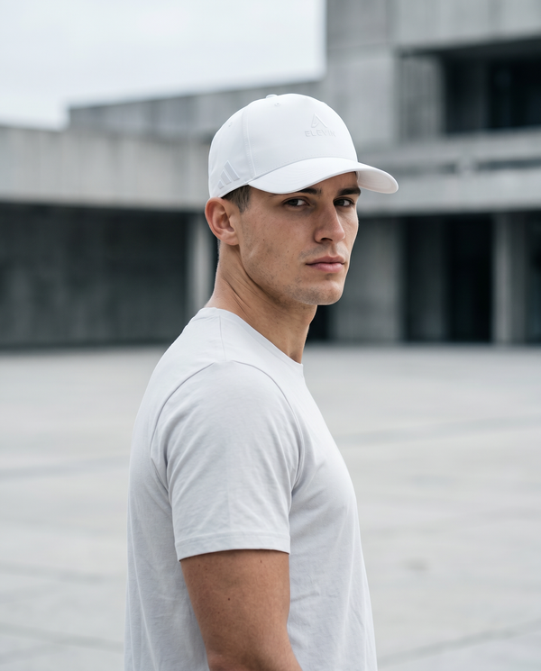 Elevin x Adidas Cap Weiß - City Lifestyle Seitenansicht