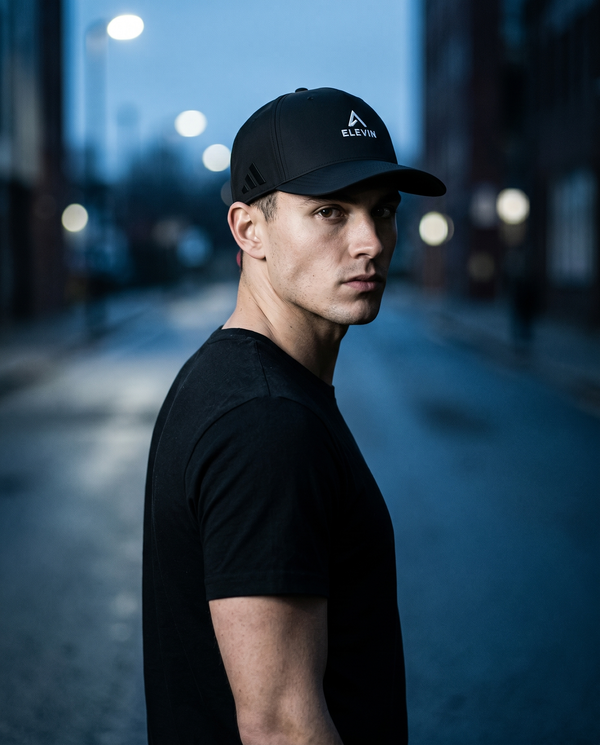 Elevin x Adidas Cap Schwarz - City Lifestyle Seitenansicht