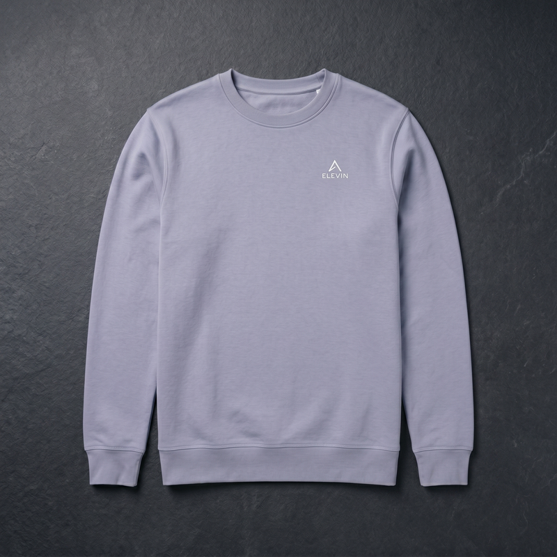 Elevin Organic Sweatshirt Flieder - Nahaufnahme